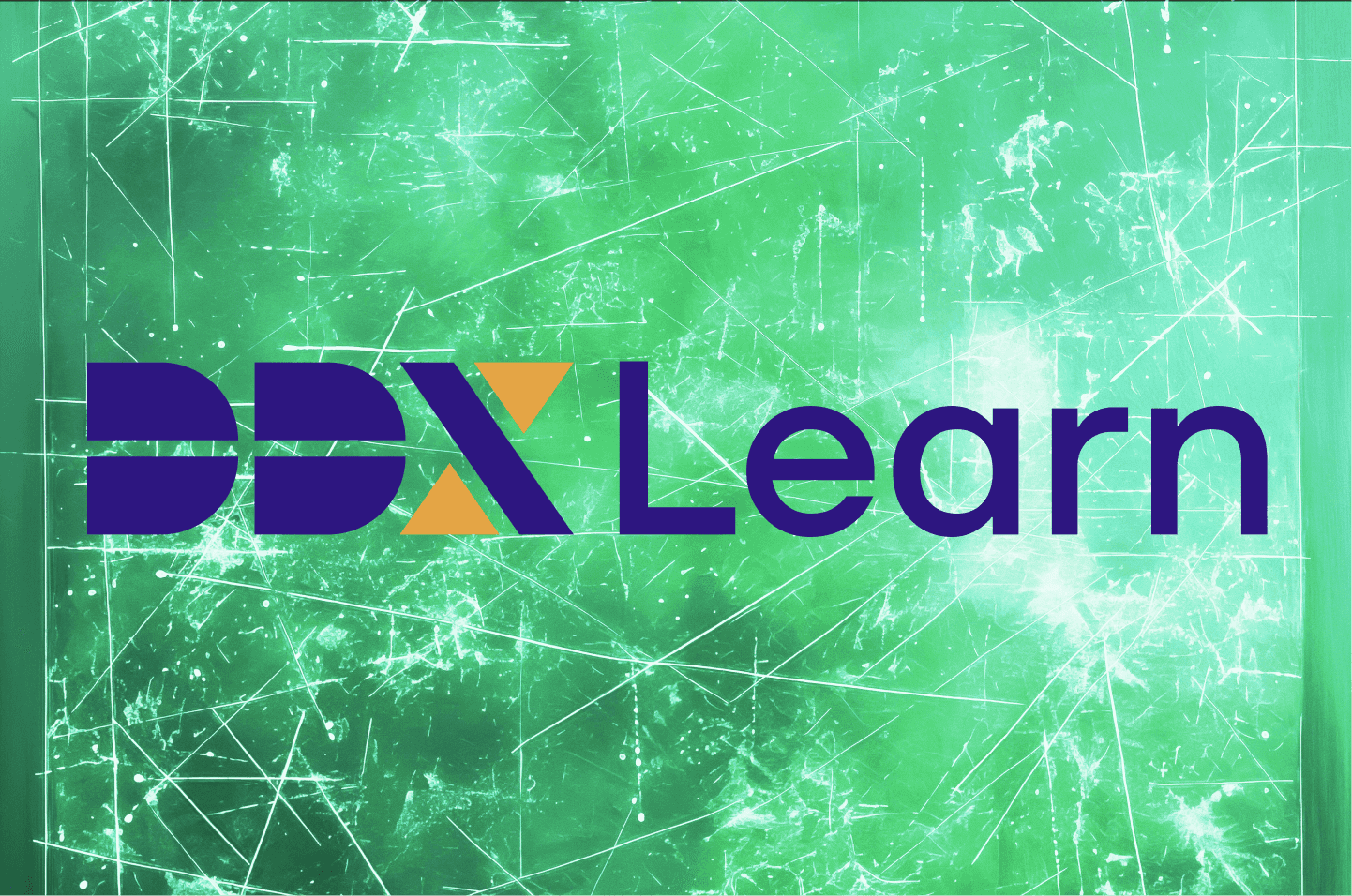 green texture behind derivadex learn logo